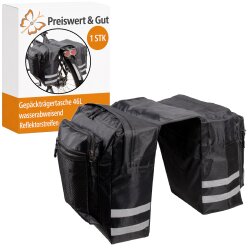 Fahrrad Gepäckträgertasche Doppel 46L...