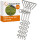4x Erdanker 420 mm Bodenanker verzinkt Spiralanker 8 mm Schaft mit Griff 75 mm Spirale 200 mm Sturmsicherung Zelt Pavillon Vorzelt Camping Hundepfahl Outdoor Befestigung