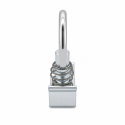 10x Airlineschiene Fitting 1 Zoll 25,4 mm Airline Schiene SWL /WLL daN 900 Arbeitsbelastung 900 kg verzinkt Ring Innen 30 mm Zurröse für Anhänger