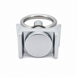 10x Airlineschiene Fitting 1 Zoll 25,4 mm Airline Schiene SWL /WLL daN 900 Arbeitsbelastung 900 kg verzinkt Ring Innen 30 mm Zurröse für Anhänger