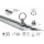 10x Airlineschiene Fitting 1 Zoll 25,4 mm Airline Schiene SWL /WLL daN 900 Arbeitsbelastung 900 kg verzinkt Ring Innen 30 mm Zurröse für Anhänger