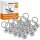 20x Airlineschiene Fitting 1 Zoll 25,4 mm Airline Schiene SWL /WLL daN 900 Arbeitsbelastung 900 kg verzinkt Ring Innen 30 mm Zurröse für Anhänger