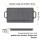 2 STK Gusseisenpfanne Durchmesser 31cm Rund 2,9kg Eckig 40x20 cm mit Griffen Grill Platte BBQ