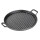 2 STK Gusseisenpfanne Durchmesser 31cm Rund 2,9kg Eckig 40x20 cm mit Griffen Grill Platte BBQ