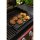 Gusseisenplatte 2er Set rund Ø 31 cm 2,9kg und eckig 40 x 20,5 cm massiv 2,7 kg Grillplatte aus Gusseisen massiv mit Griffen für BBQ, Grill, Herd & Ofen, gleichmäßige Wärmeverteilung