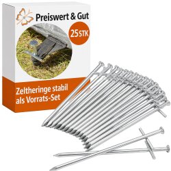 25 STK Zeltheringe stabil als Vorrats-Set für viele...