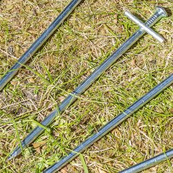 25 STK Zeltheringe stabil als Vorrats-Set für viele Fixierpunkte – ideal für Plane, Sonnensegel, Camping, Garten, Reifentaschen, Wohnmobil & Wohnwagen