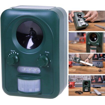 Tierschreck Ultraschall Solar Katzenschreck Katzen Schreck Marderschreck Haus