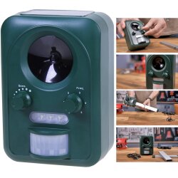 Tierschreck Ultraschall Solar Katzenschreck Katzen...