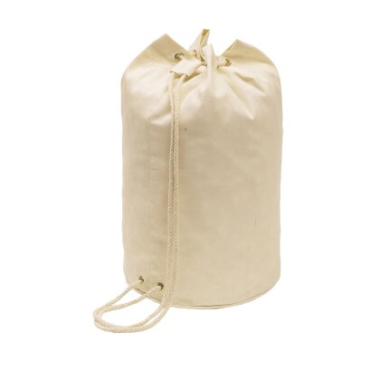 Matchsack Beige Seesack mit Kordelzug 45cm Tasche Baumwolle