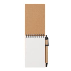 AS 5 x Recycelte Notizbücher mit Kugelschreiber und Gummibandverschluss – Praktisch für Notizen und Skizzen im Büro 14,5 x 10 x 0,8 cm AS