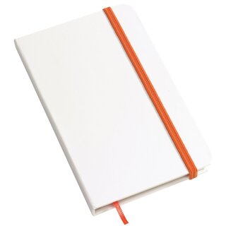 Notizbuch orange/weiß