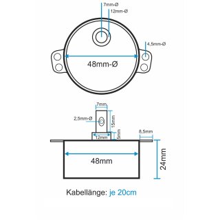 Spiegelkugelmotor 230V 5 rpm